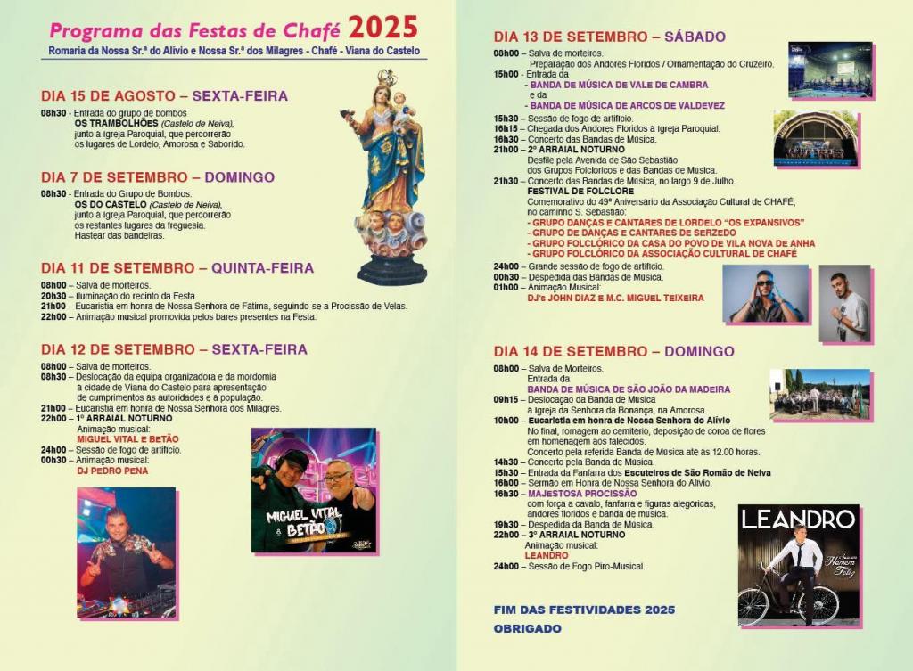 Festa Sra do Alivio e Sra dos Milagres